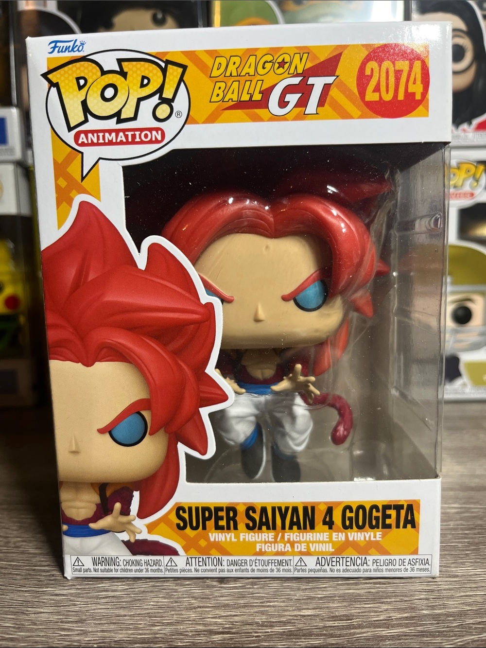Funko Pop! Dragon Ball GT Super Saiyan 4 Gogeta - Red Hair, Blue Eyes